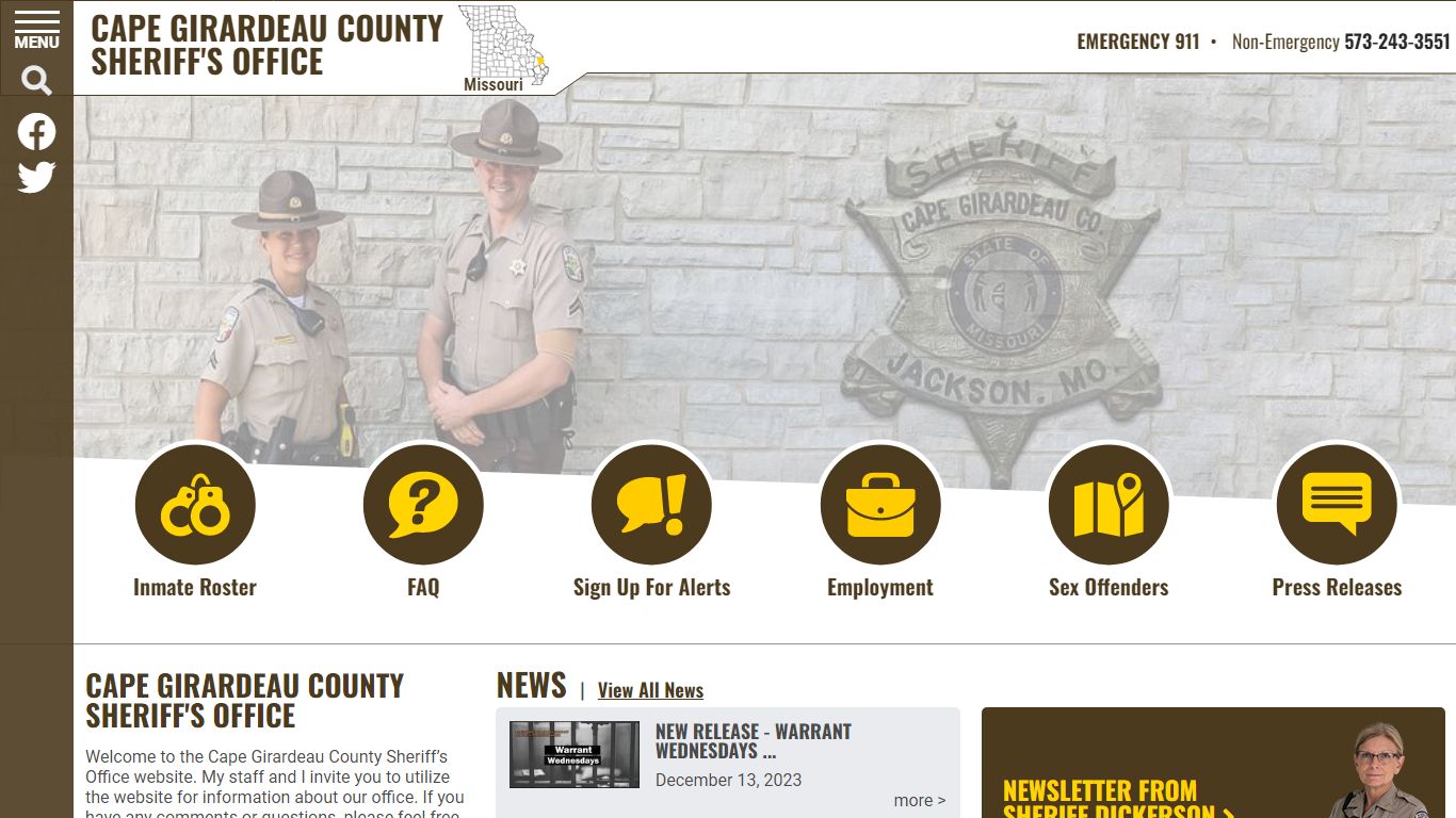 Inmate Roster - Current Inmates Alpha A - Cape Girardeau County MO ...